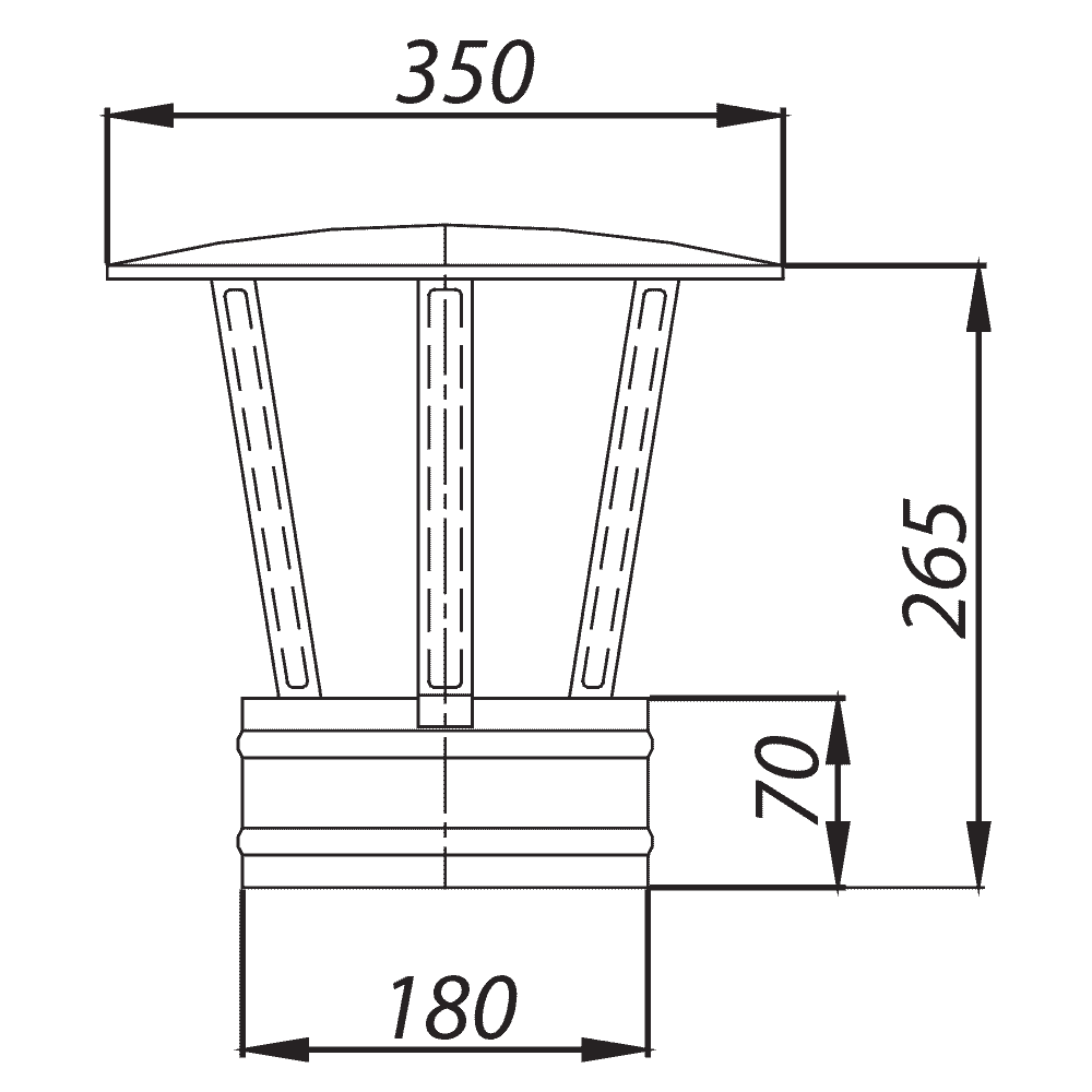 ADAM EW Schornsteinschirm fi 180