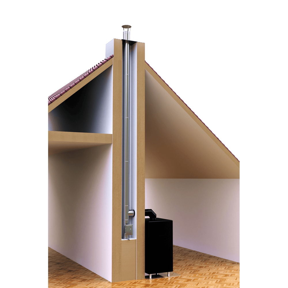 ADAM EW Einwandiger Systemschornstein fi 150 - Schornsteineinsatz