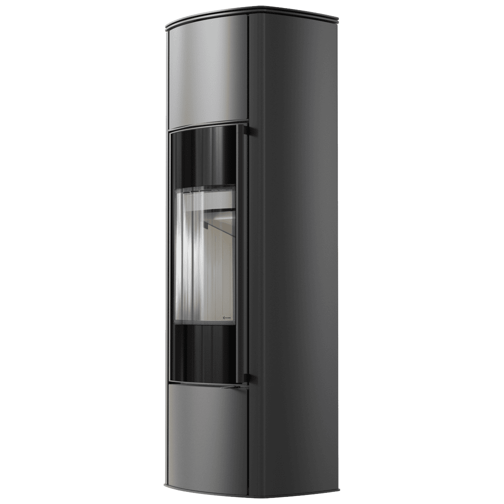 Freistehender Stahlofen AB ENYO R Hoch 5,5 kW Ø 100/150 – Bild 3