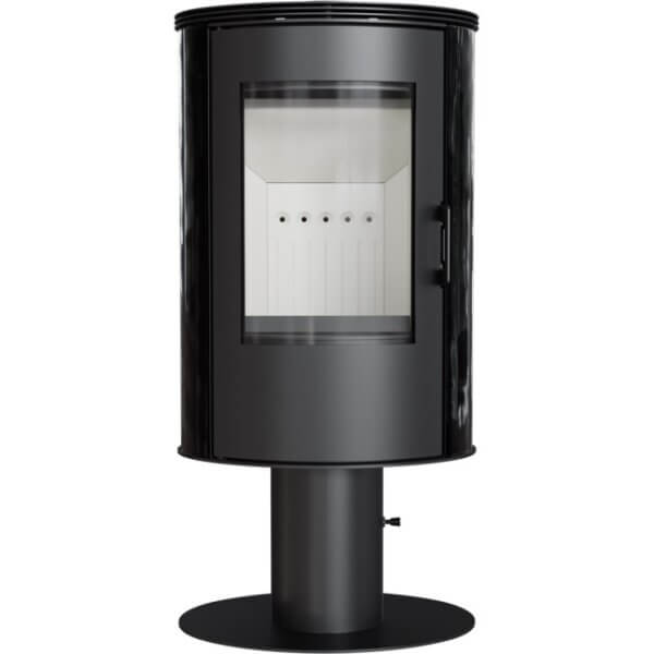 Kachelofen aus stahl KRATKI AB S/N/DR mit Standfuss Ø 150 8 kW mit Türfeder – Bild 2